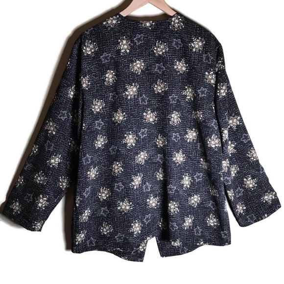 Vintage Chaus Button Front Blouse/ Jacket 16 LS - Picture 3 of 8